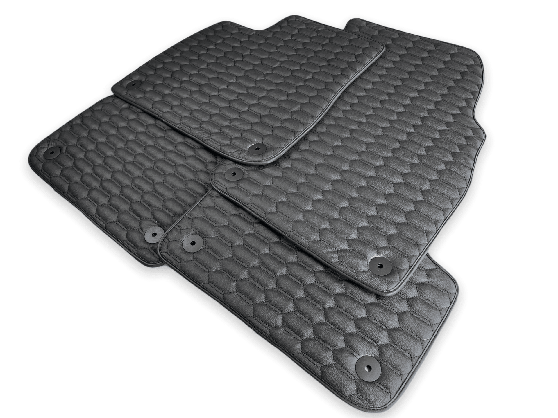 Leather Floor Mats for Audi Q8 (2018-2023) AutoWin Brand - AutoWin