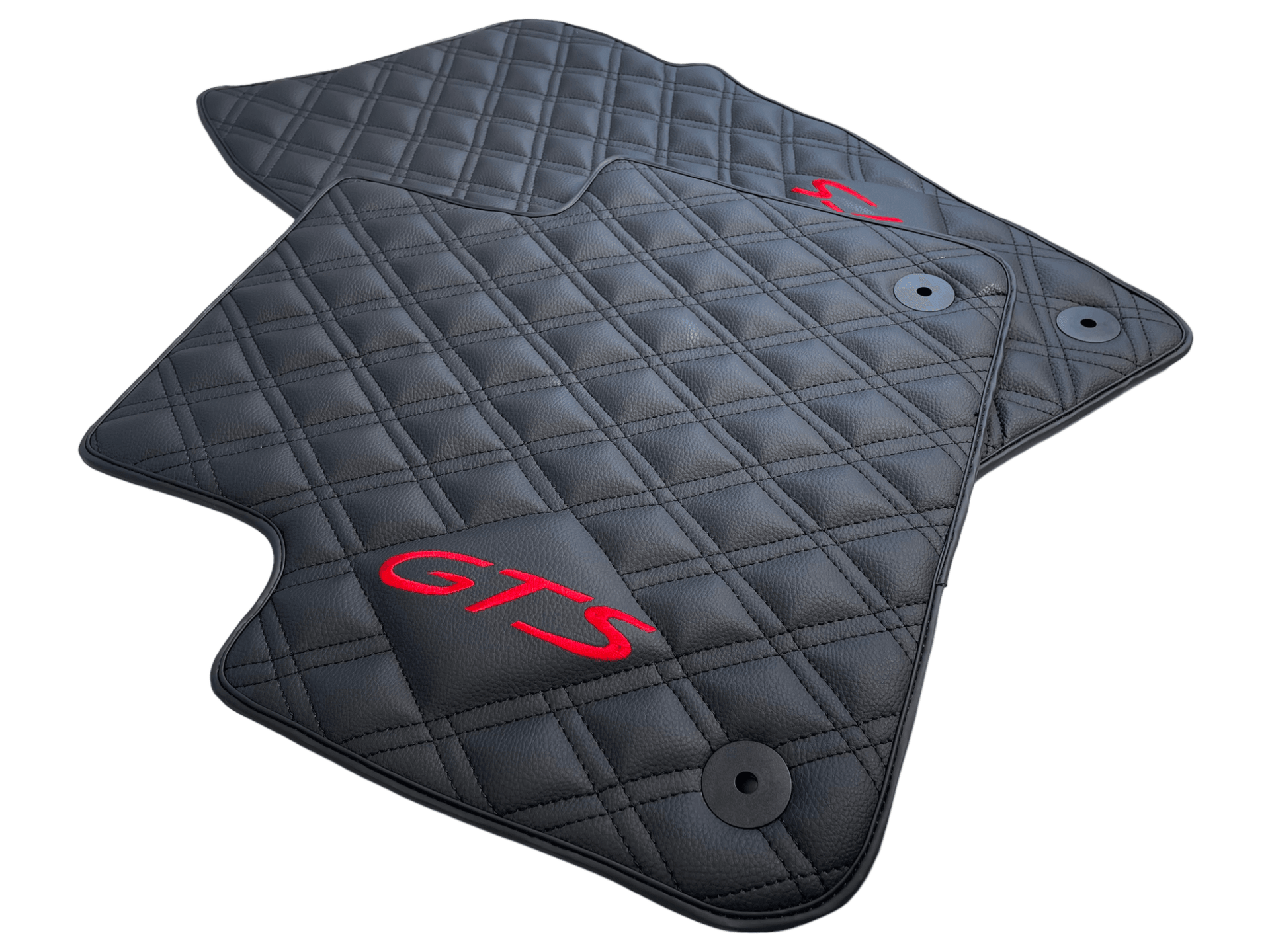 Leather Floor Mats for Porsche Cayenne GTS 2018-2023 - AutoWin