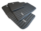 Black Leather Floor Mats for Rolls Royce Phantom VIII (2017-2024) ER56 Design Brand - AutoWin