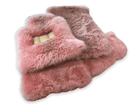 Pink Sheepskin Floor Mats For Rolls Royce Phantom Drophead Coupe 2007–2016 Er56 Design Brand - AutoWin