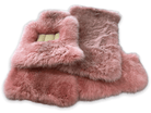 Pink Sheepskin Floor Mats For Rolls Royce Shadow 1965-1977 Er56 Design Brand - AutoWin