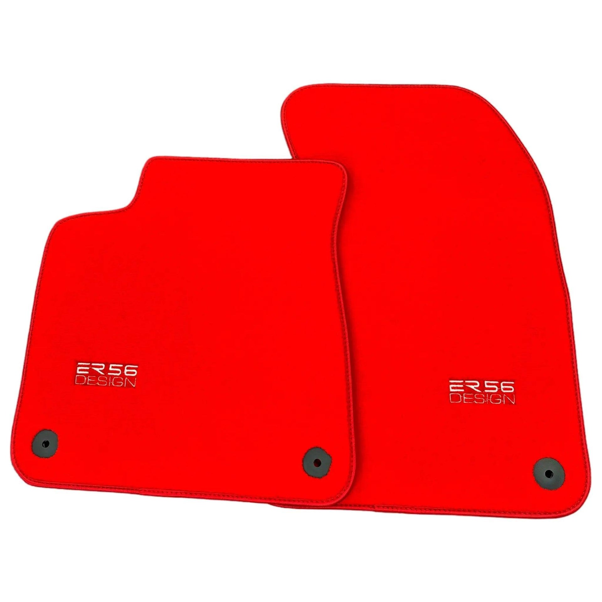 Red Floor Mats for Audi A4 - B9 Sedan (2015-2018) | ER56 Design - AutoWin