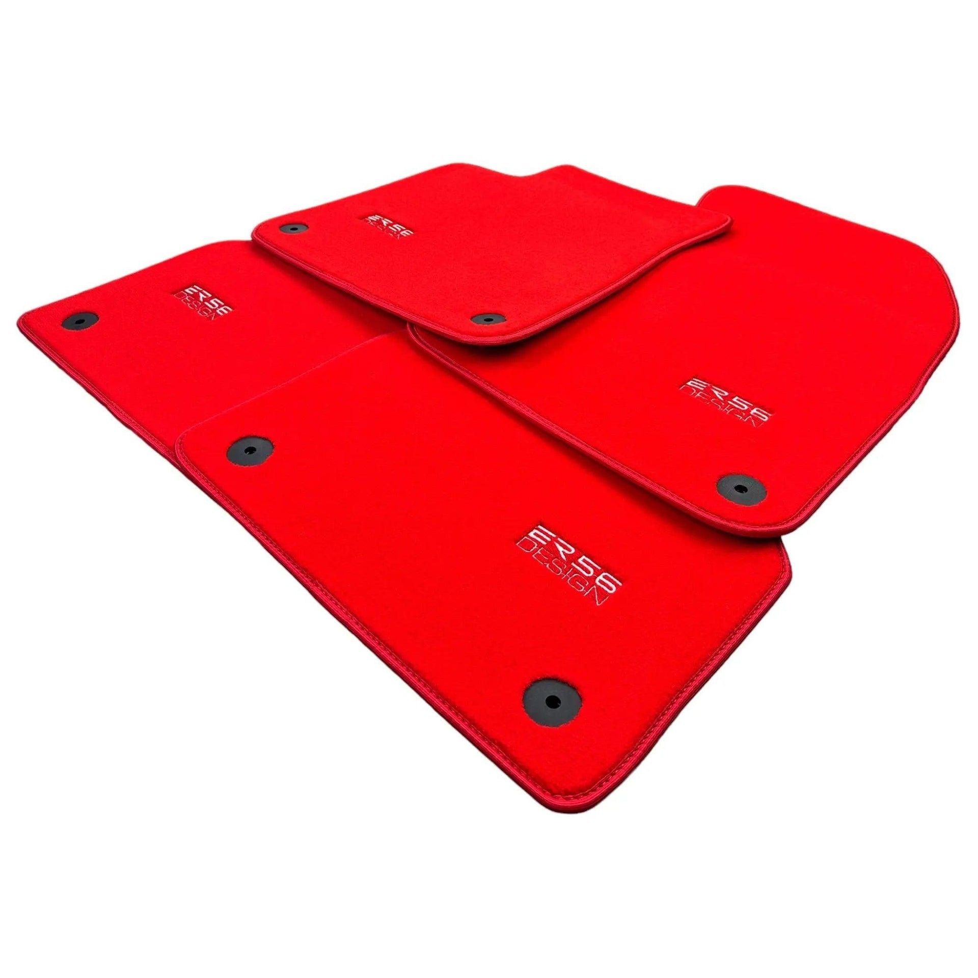 Red Floor Mats for Audi A5 - F57 Convertible (2017-2020) | ER56 Design - AutoWin
