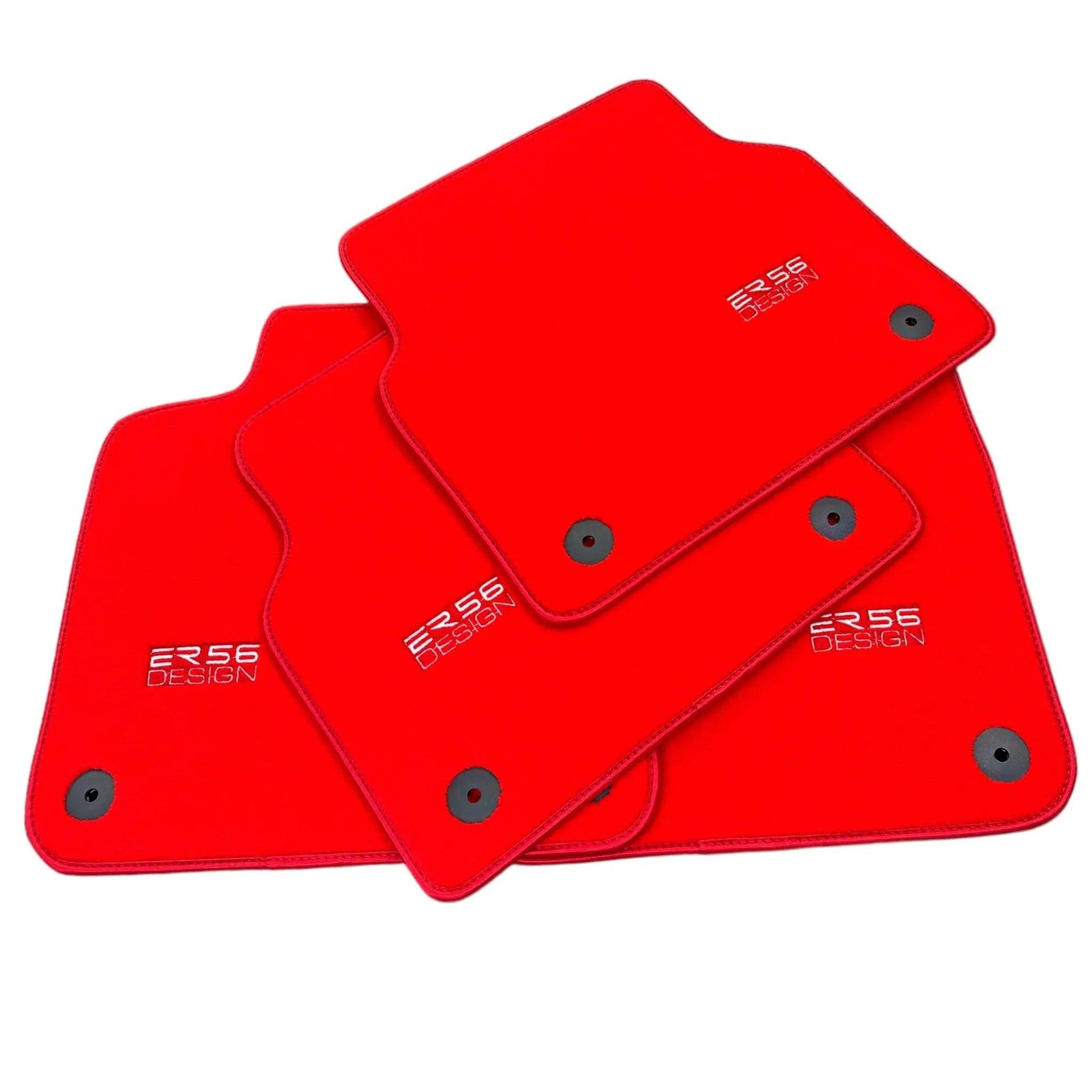 Red Floor Mats for Audi Q7 4M (2015-2019) | ER56 Design - AutoWin