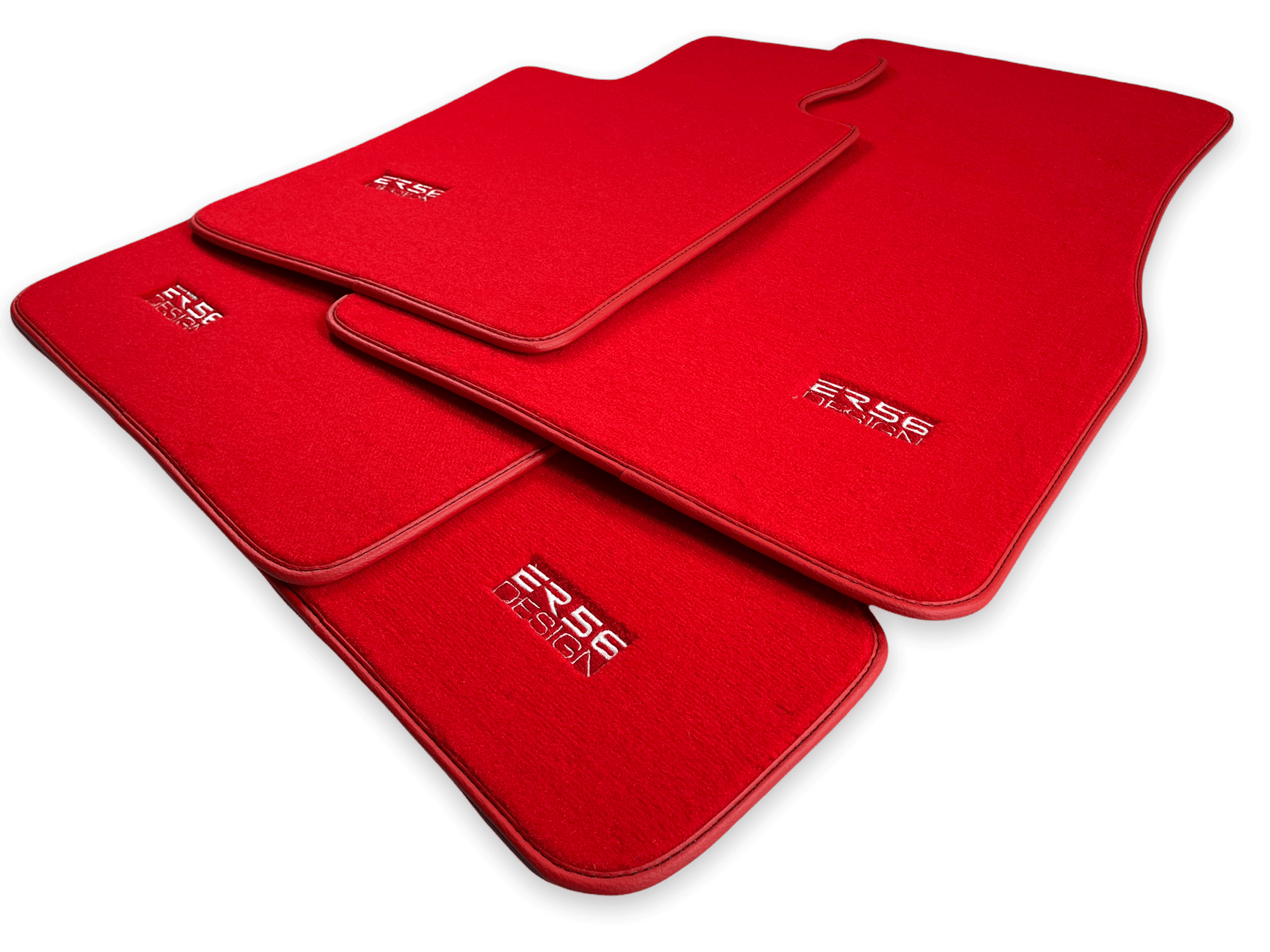 Red Floor Mats For BMW 3 Series F30 - ER56 Design Brand - AutoWin