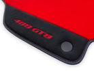 Red Floor Mats For Ferrari 488 GTB 2015-2022 Carpets With Alcantara Leather - AutoWin