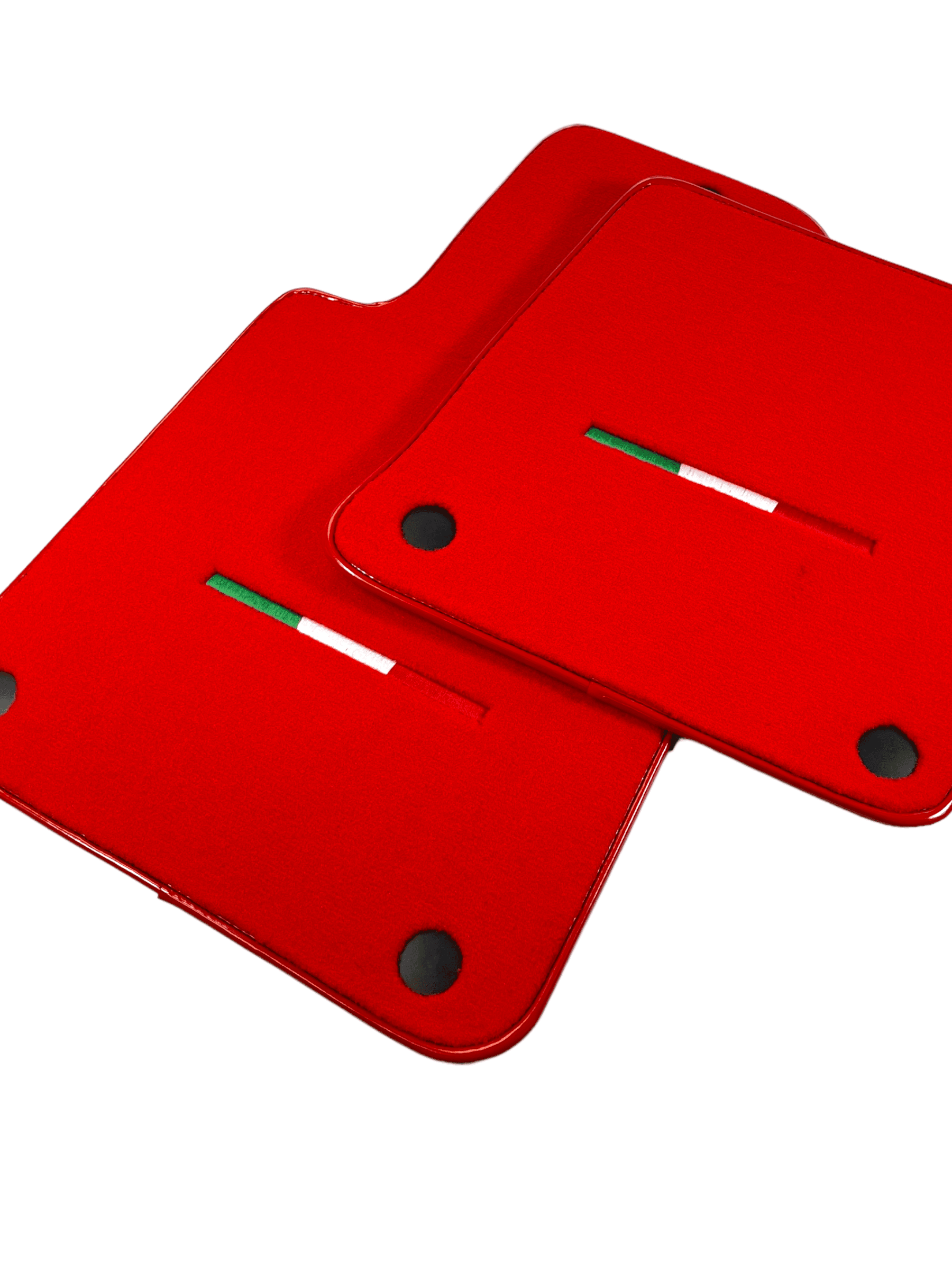 Red Floor Mats For Ferrari 599 Coupe 2006-2012 Italian Edition - AutoWin