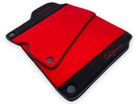 Red Floor Mats For Ferrari California 2008-2014 With Alcantara - AutoWin