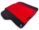 Red Floor Mats For Ferrari California 2008-2014 With Alcantara - AutoWin