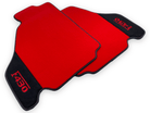 Red Floor Mats For Ferrari F430 2004-2009 With Alcantara Leather - AutoWin