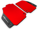 Red Floor Mats For Ferrari F8 Tributo 2019-2022 With Carbon Leather - AutoWin