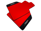 Red Floor Mats for Lamborghini Diablo 1990-2001 With Alcantara Leather - AutoWin