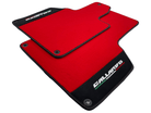 Red Floor Mats for Lamborghini Gallardo With Alcantara Leather - AutoWin