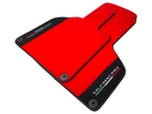 Red Floor Mats for Lamborghini Huracan With Alcantara Leather - AutoWin