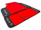 Red Floor Mats For Lamborghini Urus With Alcantara Leather - AutoWin