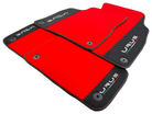 Red Floor Mats For Lamborghini Urus With Alcantara Leather - AutoWin