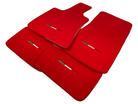 Red Floor Mats For Maserati Ghibli 2013-2022 Italy Edition - AutoWin