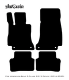 Red Floor Mats For Mercedes Benz E-Class S213 Estate (2016-2020) | Limited Edition - AutoWin