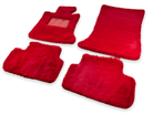 Red Sheepskin Floor Mats For Rolls Royce Phantom VIII (2017-2024) Design Brand - AutoWin
