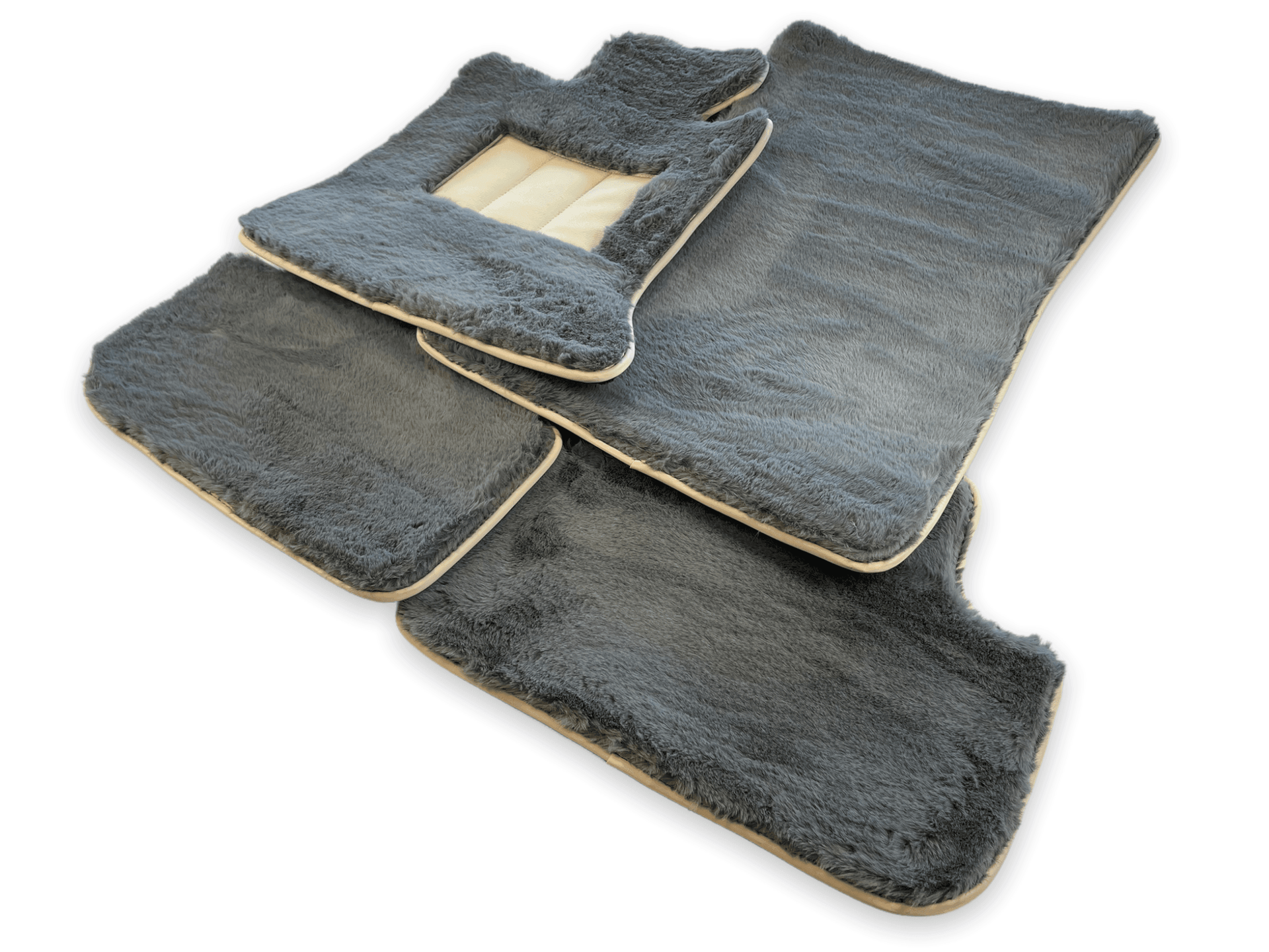 Sheepskin Floor Mats For Rolls Royce Wraith 2013–2023 Er56 Design - AutoWin